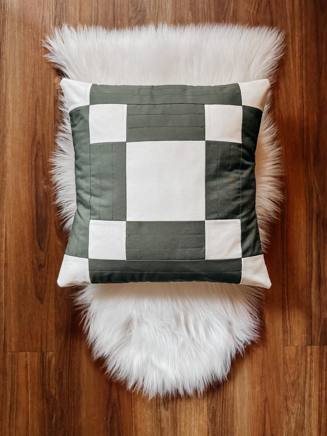 Irish Chain Pillow Cover Pattern PDF, Quilted Pillow Cover Sewing ...