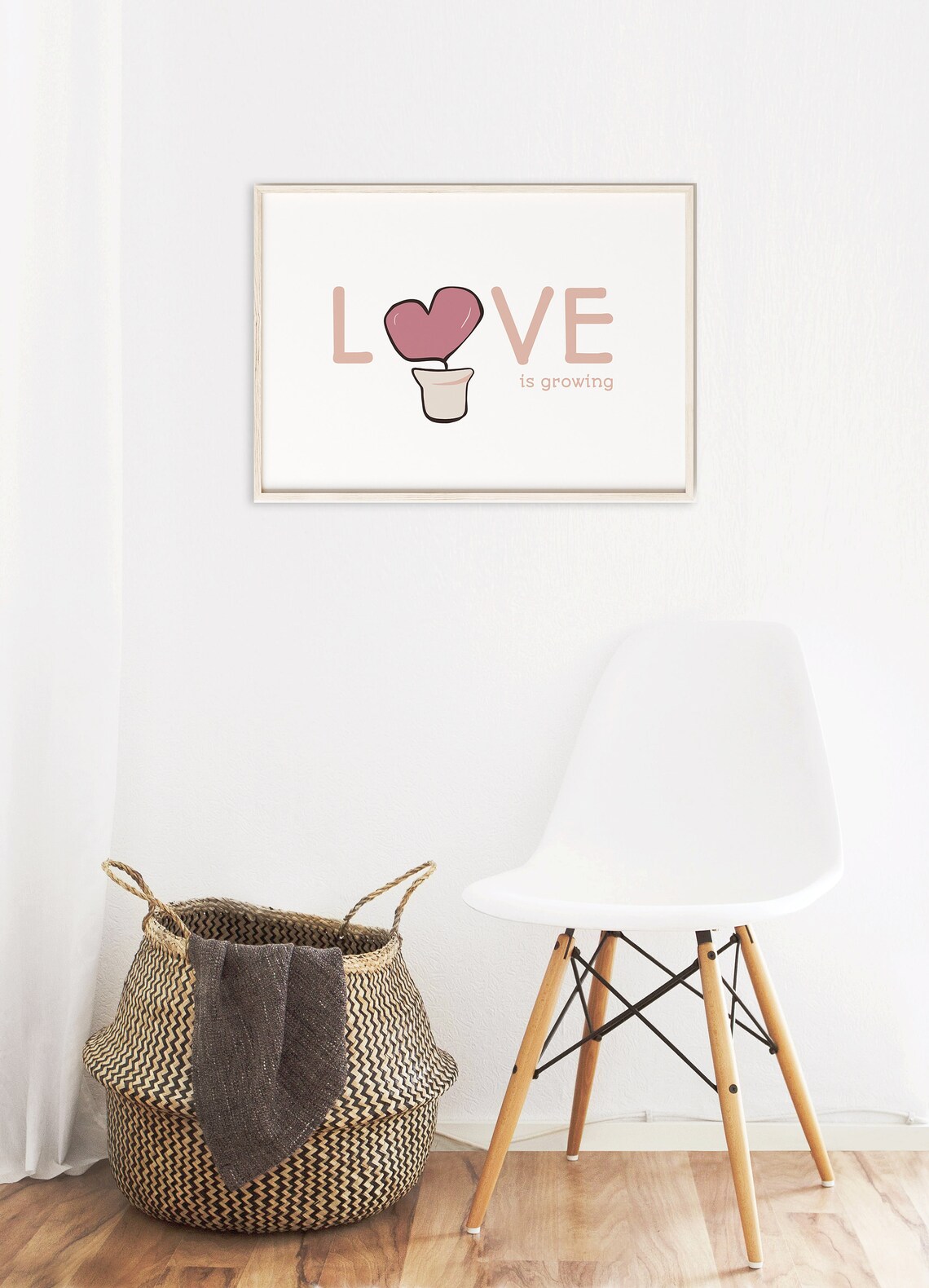 I Love You Wall Art Girly Wall Decor Regalo imprimible para Etsy