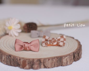 Geen slip haarclip Baby haarclip HANDGEMAAKTE katoenen strik haarclip Peuter meisje en volwassen haarclip Vakantie haaraccessoires