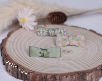 Petit Lion Hair Clip Baby Hair Clip HAND MADE Cotton Bow haar clip Peuter meisje en volwassen haar clip Vakantie haar accessoires