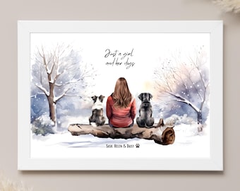Christmas gifts for her, for girlfriend, for friend, secret santa gift, gift from the dog, dog mum gift, personalised pet gift, for sister