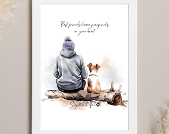 pet memorial gifts, pet loss gifts, dog bereavement gift, dog print, memorial for a pet, dog memory gift, pet sympathy gift, loss of dog
