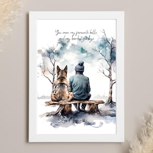 pet memorial gifts, pet loss gifts, dog bereavement gift, dog print, memorial for a pet, dog memory gift, pet sympathy gift, loss of dog