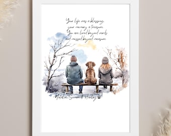 dog memorial gift, pet memorial, loss of dog, dog remembrance gift, dog loss gift, pet loss, dog bereavement gift, dog passing away gift -