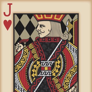 Jouer Card Wall Art, Jouer à l’impression de cartes, Man Cave Decor, "Jack of Hearts"