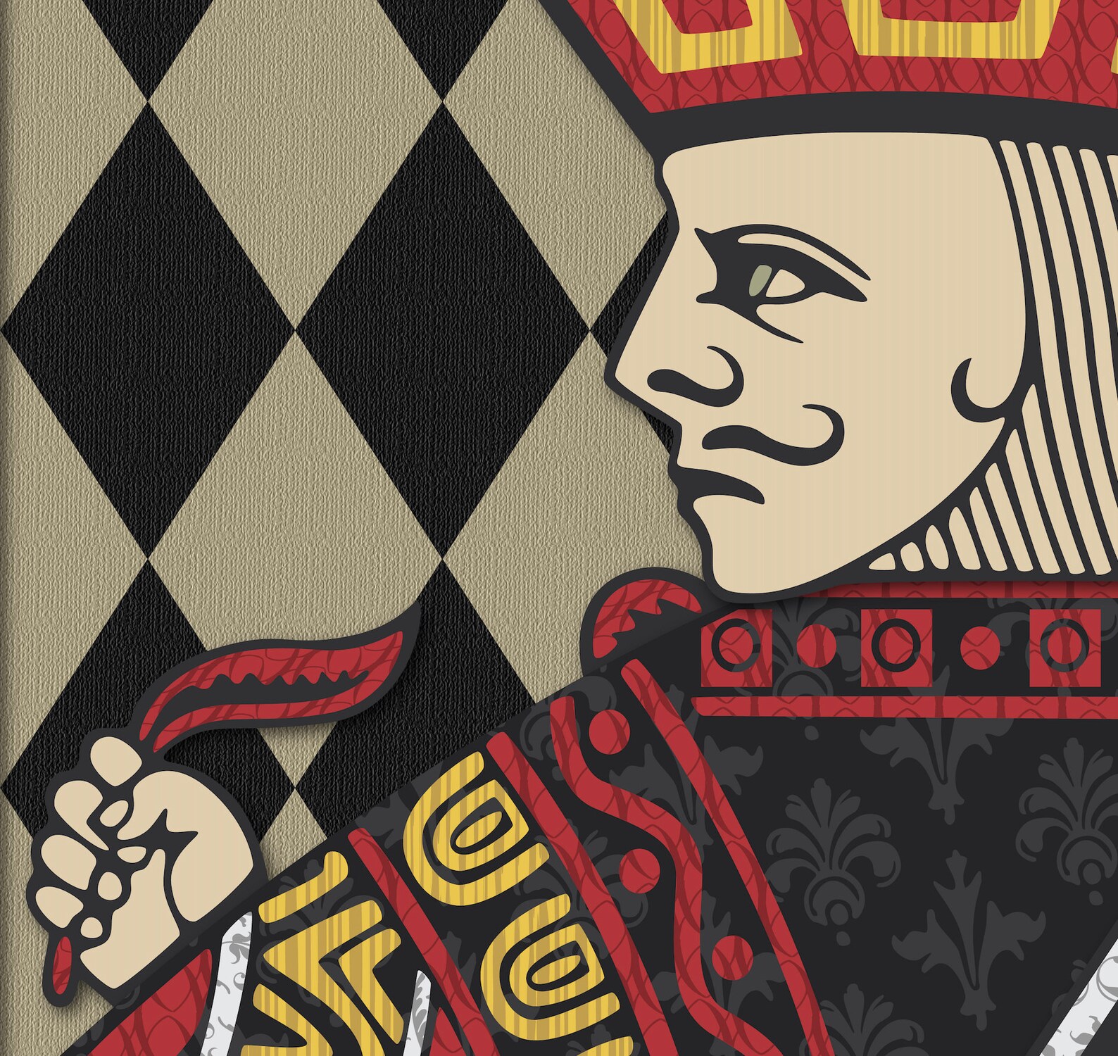 Playing Card Wall Art Playing Card Print Man Cave Decor Etsy