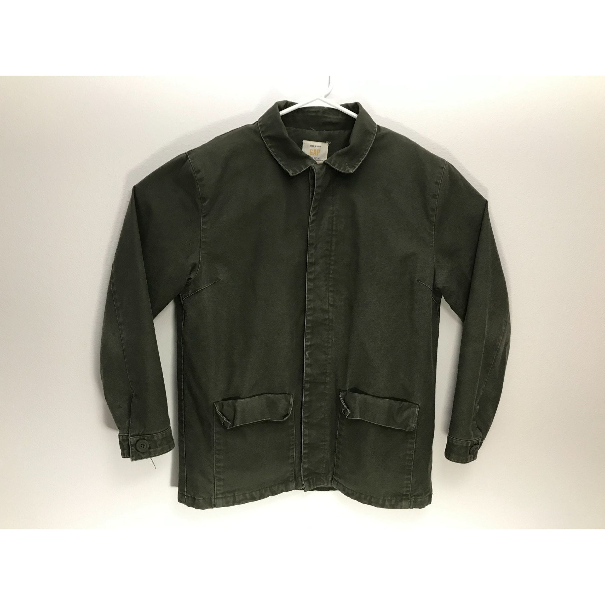 gap mens army green jacket