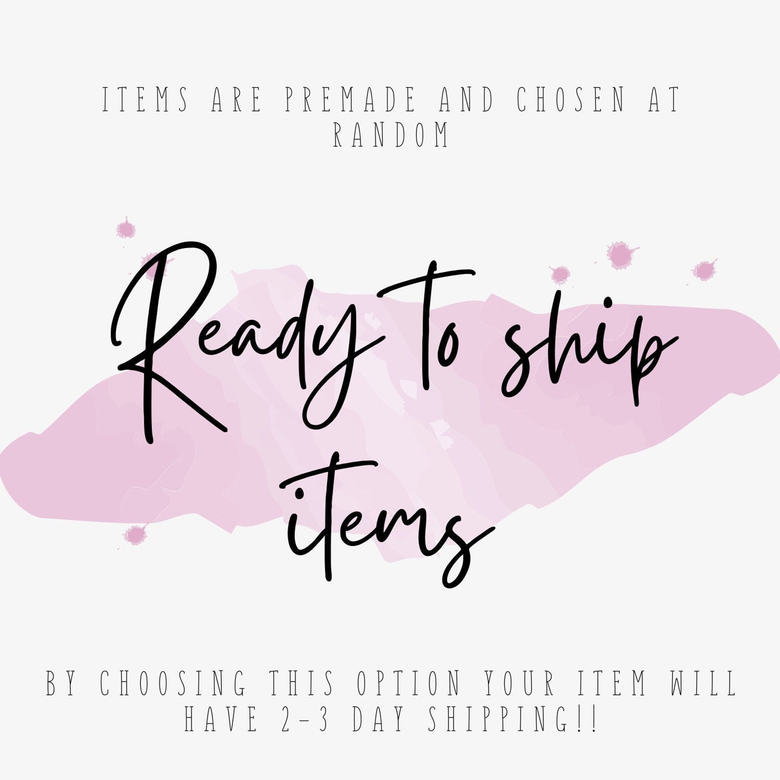 Ready to ship Items Etsy