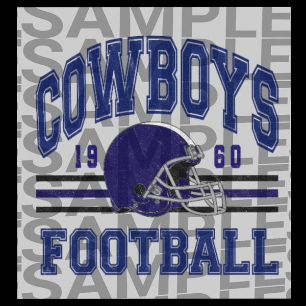 Dallas Cowboys 90's vintage style for PNG DTF & SUBLIMATION