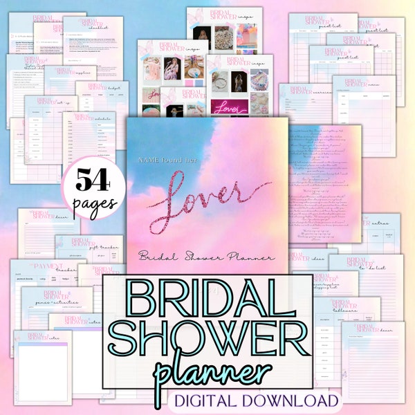 Lover Bridal Shower Planner, Lover Bachelorette, Taylor Swift Planner, Lover Wedding Shower, She Found Her Lover, Maid of Honor duties