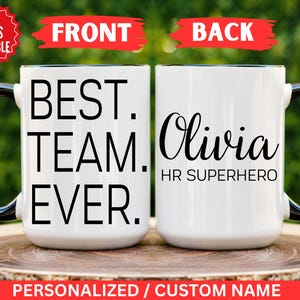 Employee Christmas Gifts Bulk, Coworker Christmas Gift Bulk, Best Team Ever Mug,Employee Appreciation, Office Holiday Party, Corporate Gifts