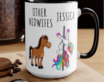 Funny OBGYN Mug, Personalized OBGYN Coffee Cup, Dr Custom Name Mug, OBGYN Appreciation Gifts, Funny Baby Doctor Gift, Unicorn Midwifes Gift