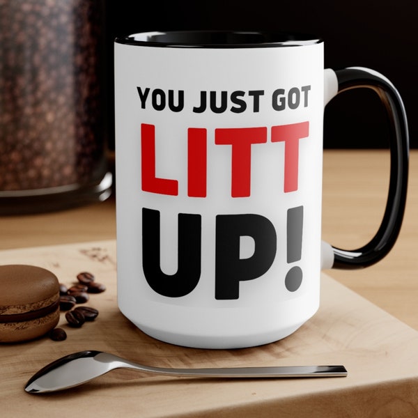 You Just Got Litt Up! Mug Suits coaster gift set, law graduates gift set Co Worker Mug, You Just Got Litt Up Mug, Best Birthday Gift