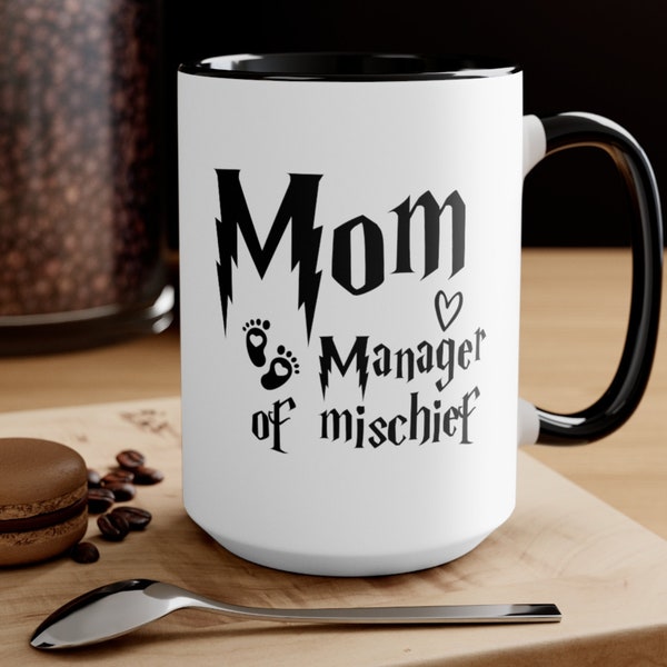 Magical Mom Mug, Manager of Mischief Mug, Potter Mom Mug, Fantastic Mama Mug, Pottery Mom Mug, Mothers Day Gift, Mom Gifts