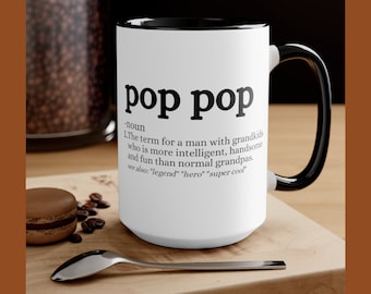 Pop Pop Mug, Gift for Pop Pop, Father's Day Gift for Pop Pop,  Pop Pop Mug from Grandkids,