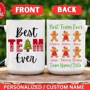 Employee Coworker Team Gifts, Employee Appreciation Gift, Coworker Employee Christmas Gift, Best Team Ever Mug, Staff Gift, Office Gift Bulk