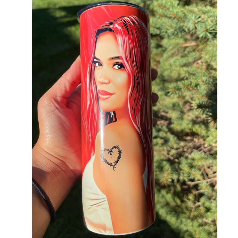Karol G Red Hair Tumbler Karol G Merch Bichota Tumbler Etsy
