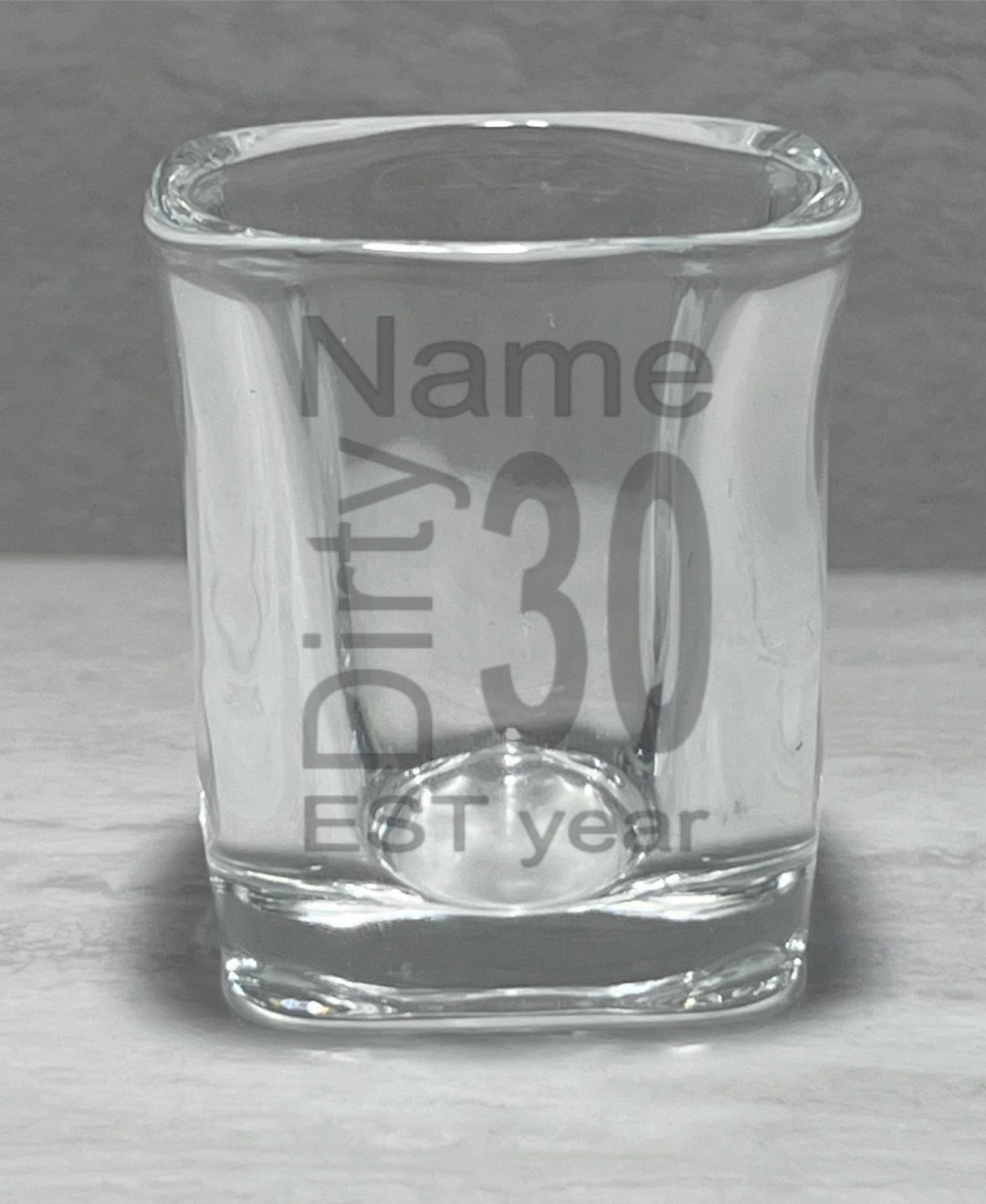 Etched Shot Glass, Party Favor, 30th Birthday Shot Glass Etsy