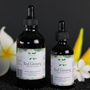 Red Ginseng (Panax Ginseng) Tincture Alcohol-FREE Liquid Extract