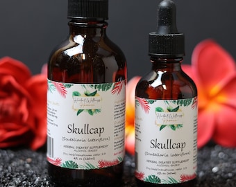 Skullcap (Scutellaria lateriflora) Dried Herb Alcohol-Based Tincture