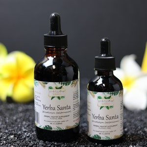 Yerba Santa (Eriodictyon Californicum) Dried Leaf Alcohol-Free Tincture