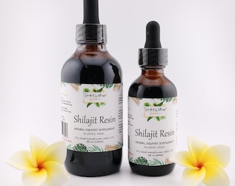 Shilajit Resin Alcohol-free Liquid Extract