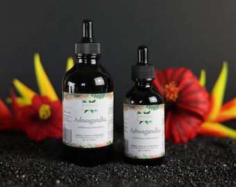 Ashwagandha alcohol-based (withania somnifera) dried root tincture