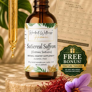 Alcoholvrije saffraandruppels – Stemmingsondersteuning, kalmte en concentratie, natuurlijk kruidenextract, dagelijkse wellness