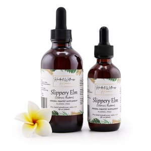 Slippery Elm (Ulmus Rubra) Dried Bark Alcohol-Free Liquid Extract