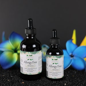 Allergy Free, Veterinary Natural Alcohol-FREE Liquid Extract, Pet Herbal Supplement