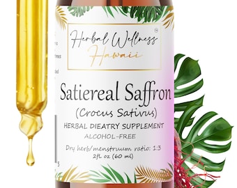 Saffron Liquid Drops Alcohol-Free – Mood Support, Calm & Focus, Natural Herbal Extract, Daily Wellness