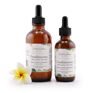 Frankincense Liquid Extract - Herbal Wellness Supplement, Boswellia Serrata Dried Resin Tincture, Alcohol-Free