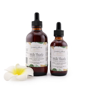Milk Thistle (Silybum marianum) Dried Seeds Herbal Tincture Alcohol-FREE