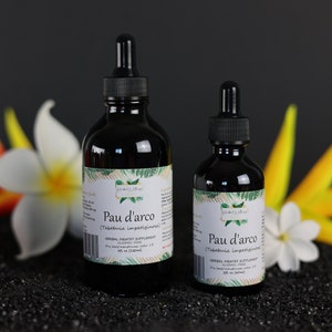 Extrait liquide d'écorce séchée de pau d'arco (tabebuia impetiginosa) sans alcool