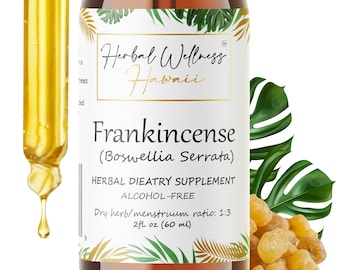 Weihrauch-Flüssigextrakt-Tropfen, Boswellia-Ergänzung Alkoholfrei zur Unterstützung der Gelenke, Entzündungen und Immunsystem, Non-GMO