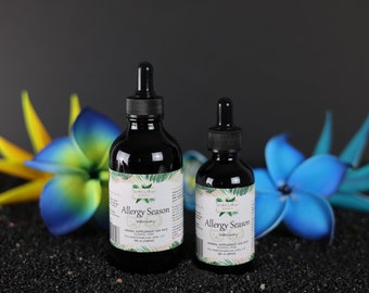 Allergy season, veterinary natural alcohol-free liquid extract, pet herbal supplement