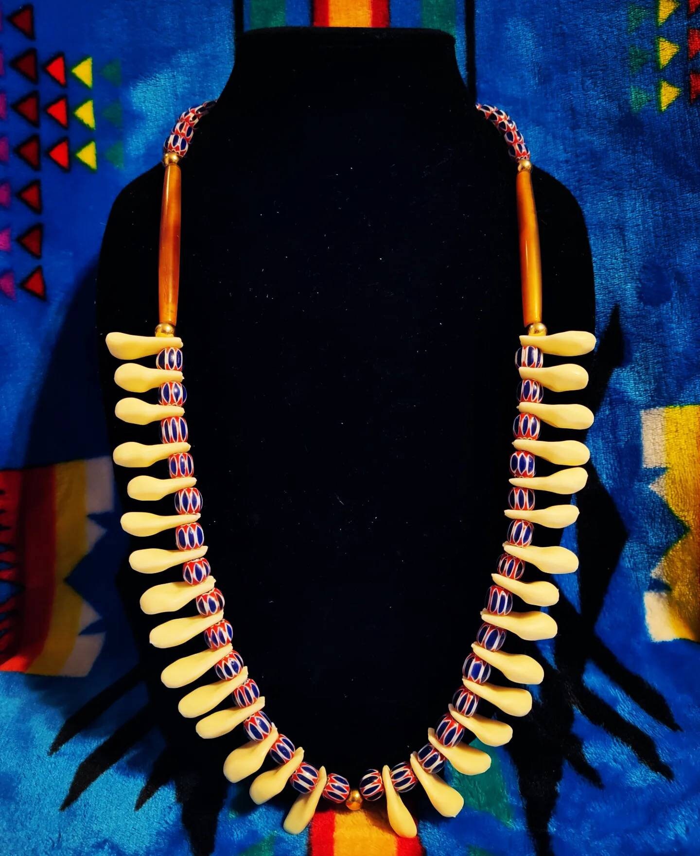 Elk tooth necklace clearance