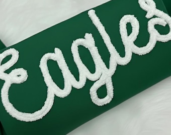 CHAMPION Eagles YARN Broderad tröja | Unisex rundhalsad tröja | Fotbollströja | Sportlagströja | Present till honom | Grön t-shirt