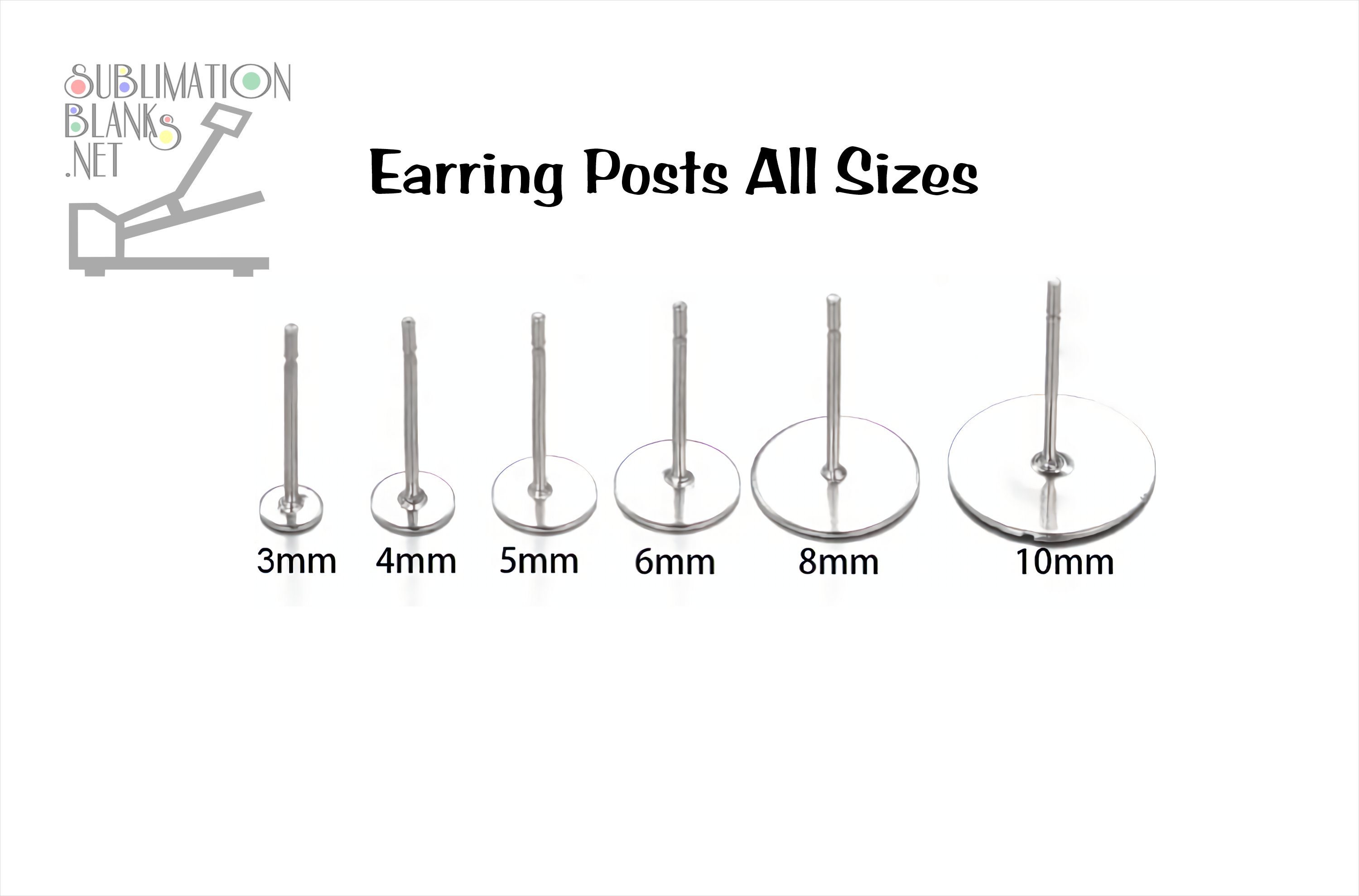 Clear Earring Backs - 4mm - 250 Pieces - Z000