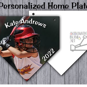 CUSTOM HOME Plate Picture Frames PERSONALIZED Gifts Custom Photo Frames Personalized Baseball Gifts Personalized Softball Gifts Softball mom
