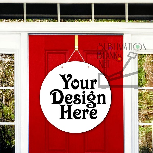 Round Wood Door Hanger Etsy