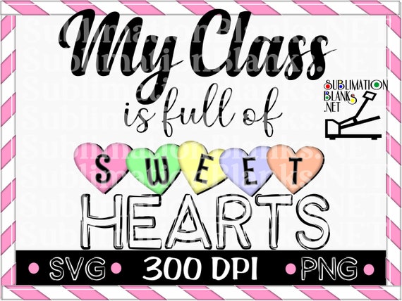 VALENTINES SVG Teacher Svg Png Valentines Day Sublimation | Etsy