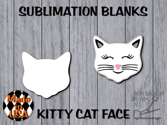 Ds SUBLIMATION Blanks CAT Earrings Cute Earrings Dangle Earrings Jewelry  Fun Earrings Cat Mom Kitty Cat Lover Cat Gifts Wholesale Unisub Mdf 