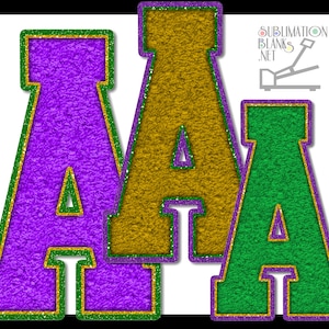 mardi gras varsity letters