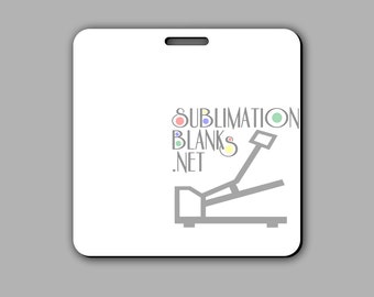 square, BAG TAG, Sublimation Blanks, Double Sided,  Luggage Tag, Ornament, keychain, charm, sublimation, car charm, name tag, id tag, blank