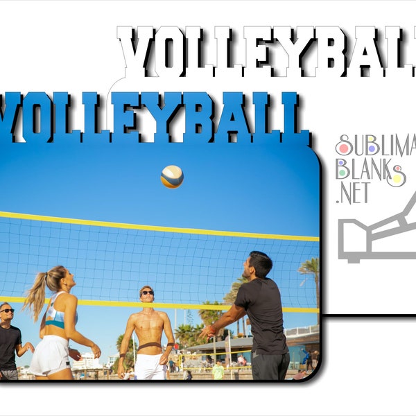 VOLLEYBALL Landscape Sublimation Blanks Picture Frame Sub Blank Photo Frame Volleyball coach volleyball mom decor team volleyball gift diy