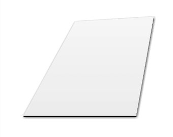 POVOKICI 12pcs Sublimation Blank Tempered Glass Cutting Board 15“ x 11  with White Glossy Coating US Stock