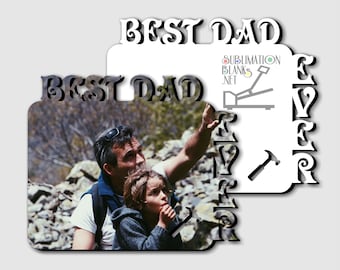 BEST DAD Ever, HAMMER, personalisierter Bilderrahmen, Fotorahmen, Geschenke für Papa, Geschenke für ihn, Vatertag, Geschenke für Männer, Wanddekor, Dekor