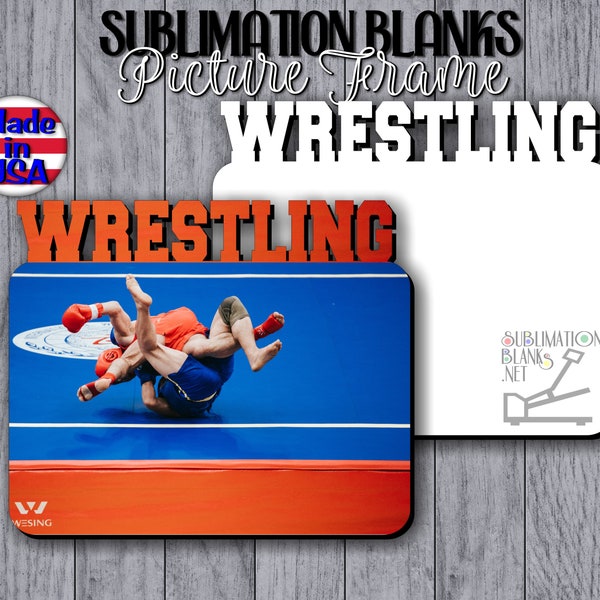 WRESTLING PICTURE FRAMEs Sublimation Blanks Photo Frame Wholesale decor WRESTLING gifts Wrestling dad Wrestling Mom home decor gift Custom