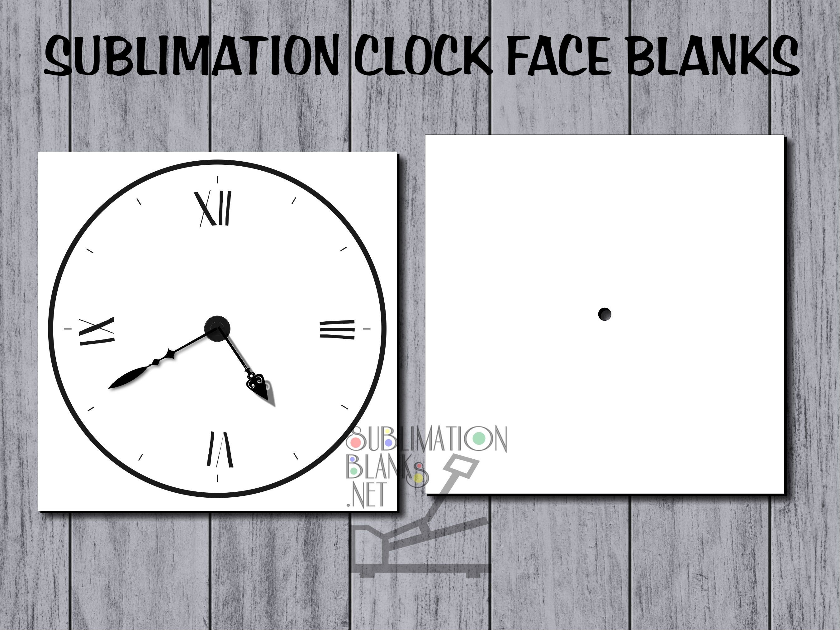 SQUARE Pointed Corners CLOCK FACE, Sublimation Blanks Blanks for Sublimation  Diy Wall Decor Wall Clock Home Decor Custom Personalized Clock 